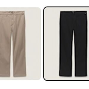 Vans Men's Chinos (2) in Black and Cream (29)